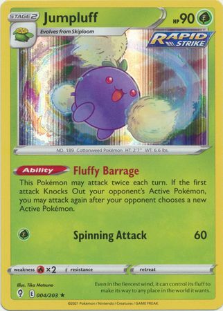 Pokemon - Jumpluff - 004/203 - Holo Rare - Sword &amp; Shield: Evolving Skies Series - Top CollectiblesCollectible CardsPokémon
