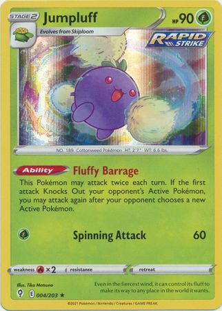 Pokemon - Jumpluff - 004/203 - Holo Rare - Sword & Shield: Evolving Skies Series - Top CollectiblesCollectible CardsPokémon