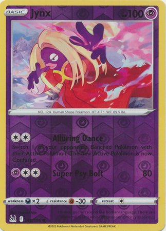 Pokemon - Jynx - 068/196 - Common Reverse Holo - Sword &amp; Shield: Lost Origin Series - Top CollectiblesCollectible CardsPokémon
