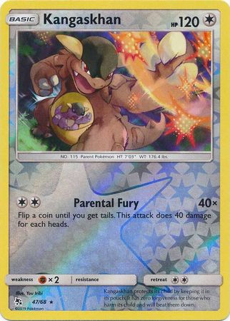 Pokemon - Kangaskhan - 47/68 - Rare Reverse Holo - Hidden Fates Series - Top CollectiblesCollectible CardsPokémon