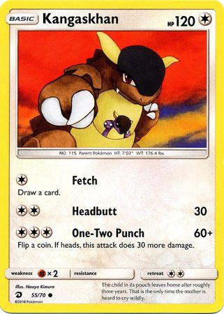 Pokemon - Kangaskhan - 55/70 - Common - Sun &amp; Moon: Dragon Majesty Series - Top CollectiblesCollectible CardsPokémon