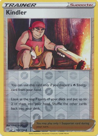 Pokemon - Kindler - 143/172 - Uncommon Reverse Holo - Sword &amp; Shield: Brilliant Stars Series - Top CollectiblesCollectible CardsPokémon