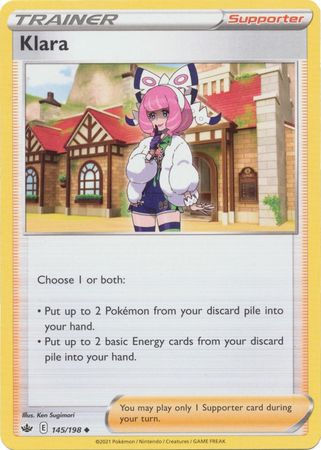 Pokemon - Klara - 145/198 - Uncommon - Sword & Shield: Chilling Reign Series - Top CollectiblesCollectible CardsPokémon