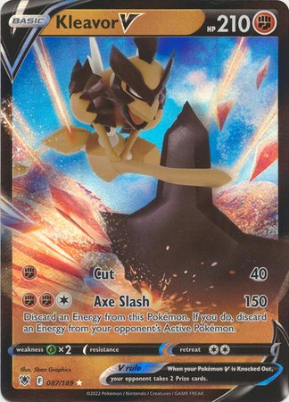 Pokemon - Kleavor V - 087/189 - Ultra Rare - Sword &amp; Shield: Astral Radiance Series - Top CollectiblesCollectible CardsPokémon