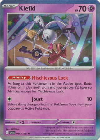 Pokemon - Klefki - 096/198 - Holo Rare - Scarlet &amp; Violet (Base Set) Series - Top CollectiblesCollectible CardsPokémon