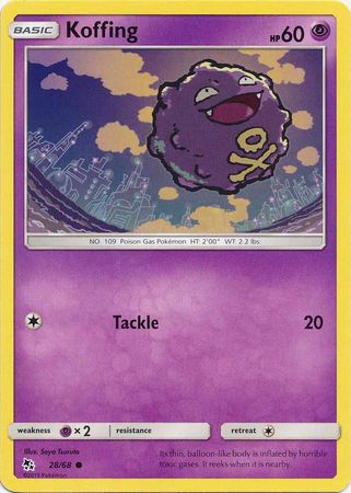 Pokemon - Koffing - 28/68 - Common - Hidden Fates Series - Top CollectiblesCollectible CardsPokémon