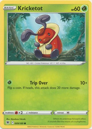 Pokemon - Kricketot - 009/189 - Common - Sword &amp; Shield: Astral Radiance Series - Top CollectiblesCollectible CardsPokémon