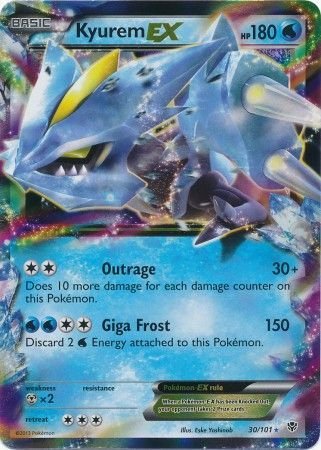 Pokemon - Kyurem EX - 30/101 - Ultra Rare - Black &amp; White: Plasma Blast Series - Top CollectiblesCollectible CardsPokémon