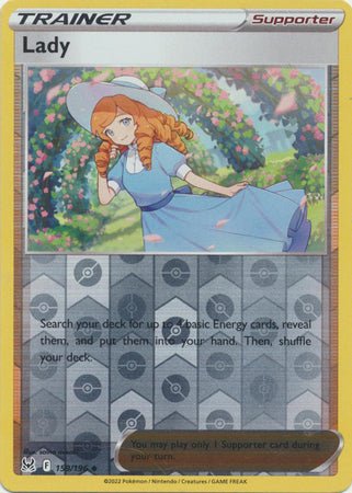 Pokemon - Lady - 159/196 - Uncommon Reverse Holo - Sword &amp; Shield: Lost Origin Series - Top CollectiblesCollectible CardsPokémon