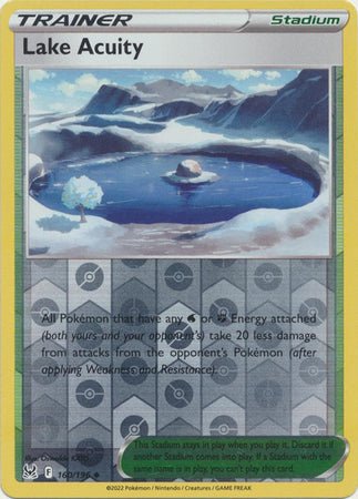 Pokemon - Lake Acuity - 160/196 - Uncommon Reverse Holo - Sword &amp; Shield: Lost Origin Series - Top CollectiblesCollectible CardsPokémon