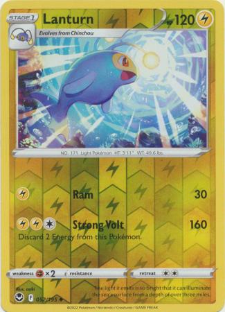 Pokemon - Lanturn - 052/195 - Uncommon Reverse Holo - Sword & Shield: Silver Tempest Series - Top CollectiblesCollectible CardsPokémon