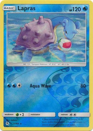 Pokemon - Lapras - 17/68 - Rare Reverse Holo - Hidden Fates Series - Top CollectiblesCollectible CardsPokémon