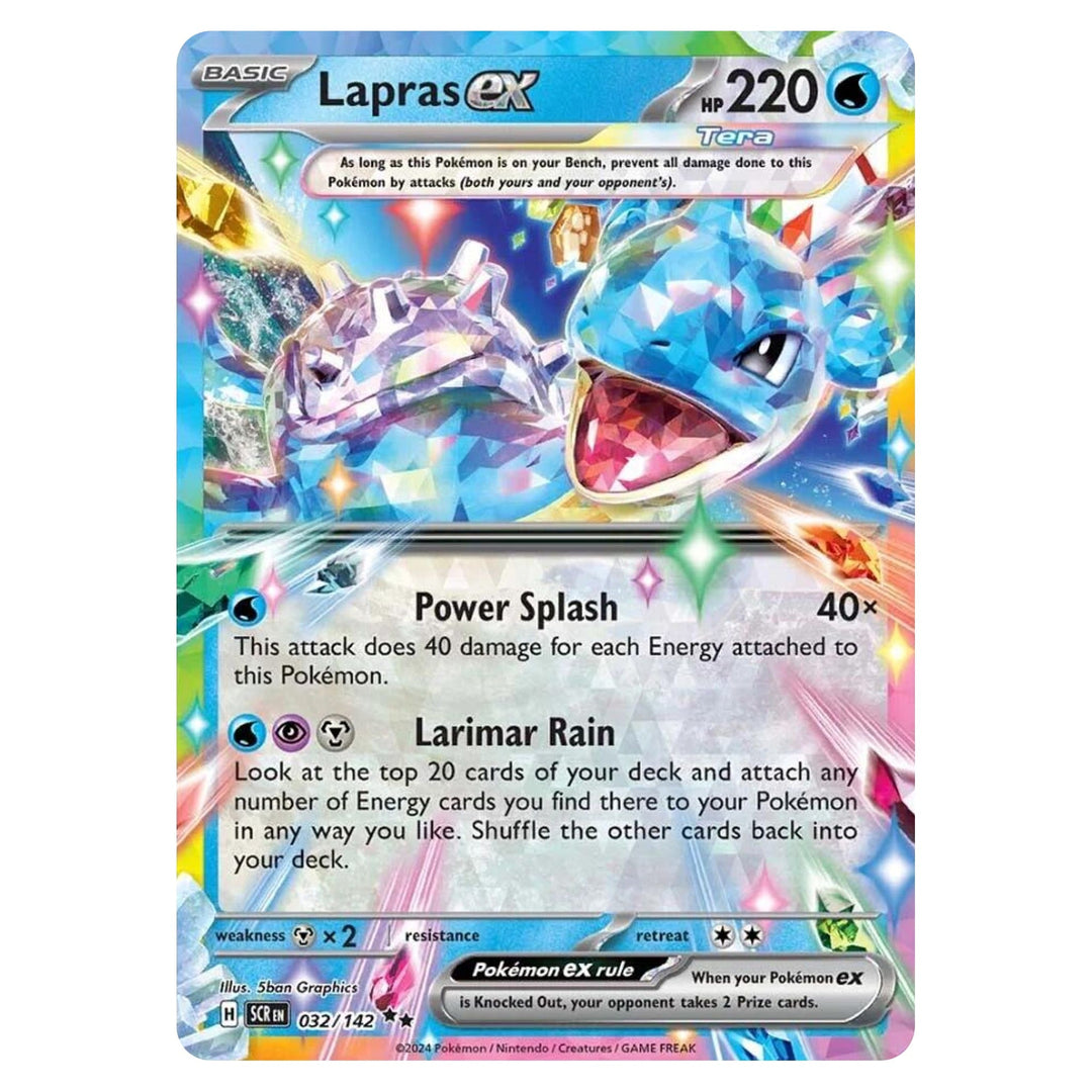 Pokemon - Lapras ex - 32 - Double Rare - Stellar Crown - Top CollectiblesPokémon SinglePokémon