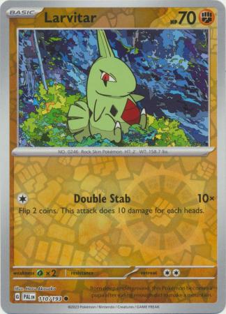 Pokemon - Larvitar - 110/193 - Common Reverse Holo - Scarlet & Violet: Paldea Evolved Series - Top CollectiblesCollectible CardsPokémon