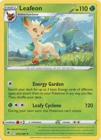 Pokemon - Leafeon - 013/189 - Rare - Sword & Shield: Astral Radiance Series - Top CollectiblesCollectible CardsPokémon