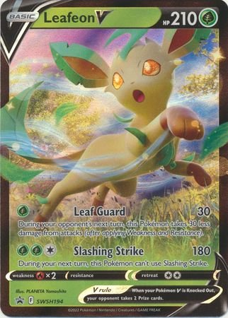 Pokemon - Leafeon V - SWSH194 - Promo - Sword &amp; Shield Series - Top CollectiblesCollectible CardsPokémon