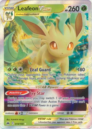 Pokemon - Leafeon VSTAR - 014/159 - Ultra Rare - Crown Zenith Singles - Top CollectiblesCollectible CardsPokémon