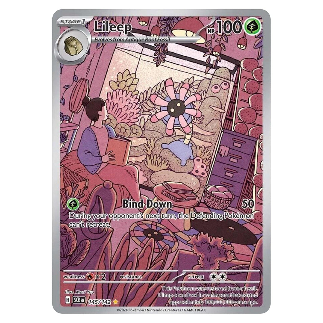 Pokemon - Lileep - 145 - Illustration Rare - Stellar Crown - Top CollectiblesPokémon SinglePokémon