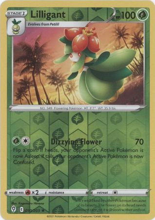 Pokemon - Lilligant - 010/203 - Rare Reverse Holo - Sword & Shield: Evolving Skies Series - Top CollectiblesCollectible CardsPokémon