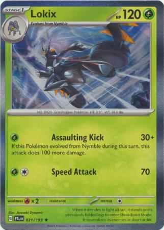 Pokemon - Lokix - 021/193 - Holo Rare - Scarlet &amp; Violet: Paldea Evolved Series - Top CollectiblesCollectible CardsPokémon