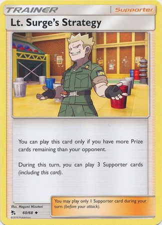 Pokemon - Lt. Surge's Strategy - 60/68 - Uncommon - Hidden Fates Series - Top CollectiblesCollectible CardsPokémon