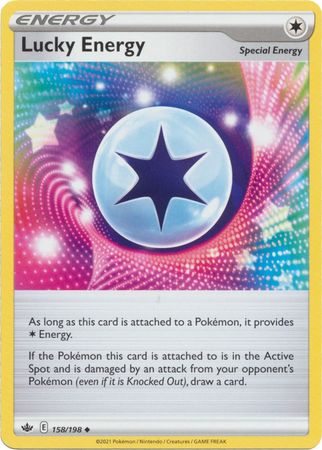 Pokemon - Lucky Energy - 158/198 - Uncommon - Sword &amp; Shield: Chilling Reign Series - Top CollectiblesCollectible CardsPokémon
