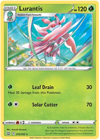 Pokemon - Lurantis - 015/163 - Rare - Sword & Shield: Battle Styles Singles - Top CollectiblesCollectible CardsPokémon