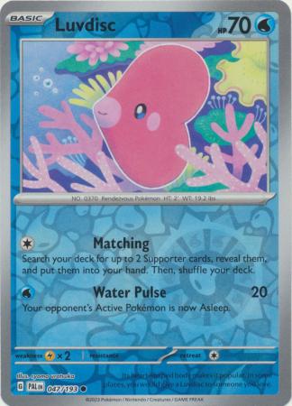 Pokemon - Luvdisc - 047/193 - Common Reverse Holo - Scarlet & Violet: Paldea Evolved Series - Top CollectiblesCollectible CardsPokémon