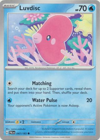 Pokemon - Luvdisc - 047/193 - Common - Scarlet &amp; Violet: Paldea Evolved Series - Top CollectiblesCollectible CardsPokémon