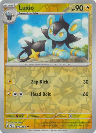 Pokemon - Luxio - 070/193 - Uncommon Reverse Holo - Scarlet &amp; Violet: Paldea Evolved Series - Top CollectiblesCollectible CardsPokémon