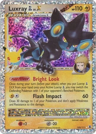 Pokemon - Luxray GL LV.X - 109/111 - Ultra Rare - Celebrations Series - Top CollectiblesCollectible CardsPokémon