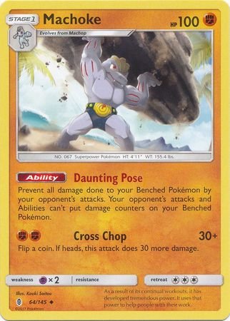 Pokemon - Machoke - 64/145 - Uncommon - Sun & Moon: Guardians Rising Series - Top CollectiblesCollectible CardsPokémon