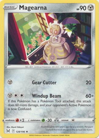 Pokemon - Magearna - 128/196 - Rare - Sword &amp; Shield: Lost Origin Series - Top CollectiblesCollectible CardsPokémon