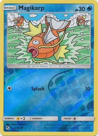 Pokemon - Magikarp - 15/68 - Common Reverse Holo - Hidden Fates Series - Top CollectiblesCollectible CardsPokémon