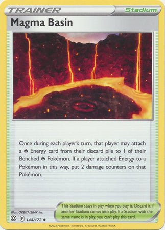 Pokemon - Magma Basin - 144/172 - Uncommon - Sword &amp; Shield: Brilliant Stars Series - Top CollectiblesCollectible CardsPokémon