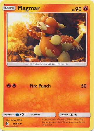 Pokemon - Magmar - 10/68 - Uncommon - Hidden Fates Series - Top CollectiblesCollectible CardsPokémon