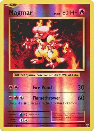 Pokemon - Magmar - 20/108 - Uncommon Reverse Holo - XY: Evolutions Series - Top CollectiblesCollectible CardsPokémon