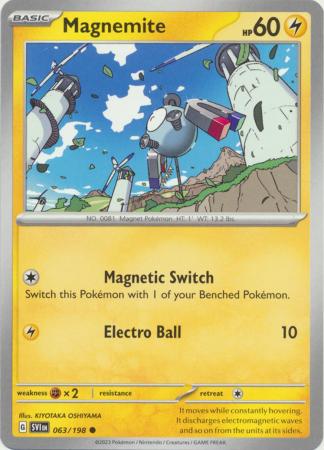 Pokemon - Magnemite - 063/198 - Common - Scarlet &amp; Violet (Base Set) Series - Top CollectiblesCollectible CardsPokémon