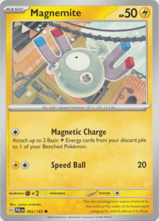 Pokemon - Magnemite - 065/193 - Common - Scarlet &amp; Violet: Paldea Evolved Series - Top CollectiblesCollectible CardsPokémon