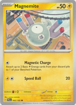 Pokemon - Magnemite - 065/193 - Common - Scarlet & Violet: Paldea Evolved Series - Top CollectiblesCollectible CardsPokémon