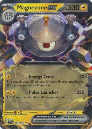 Pokemon - Magnezone ex - 065/198 - Ultra Rare - Scarlet &amp; Violet: Base Set Series - Top CollectiblesCollectible CardsPokémon