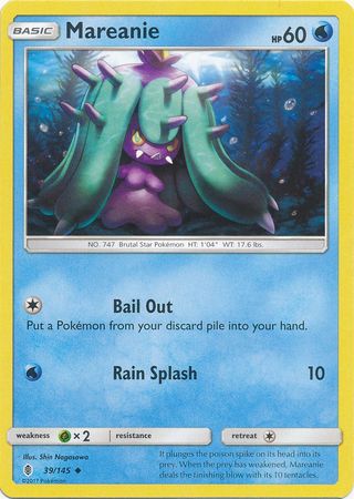 Pokemon - Mareanie - 39/145 - Uncommon - Sun &amp; Moon: Guardians Rising Series - Top CollectiblesCollectible CardsPokémon