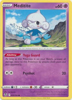 Pokemon - Meditite - 072/195 - Common - Sword & Shield: Silver Tempest Series - Top CollectiblesCollectible CardsPokémon