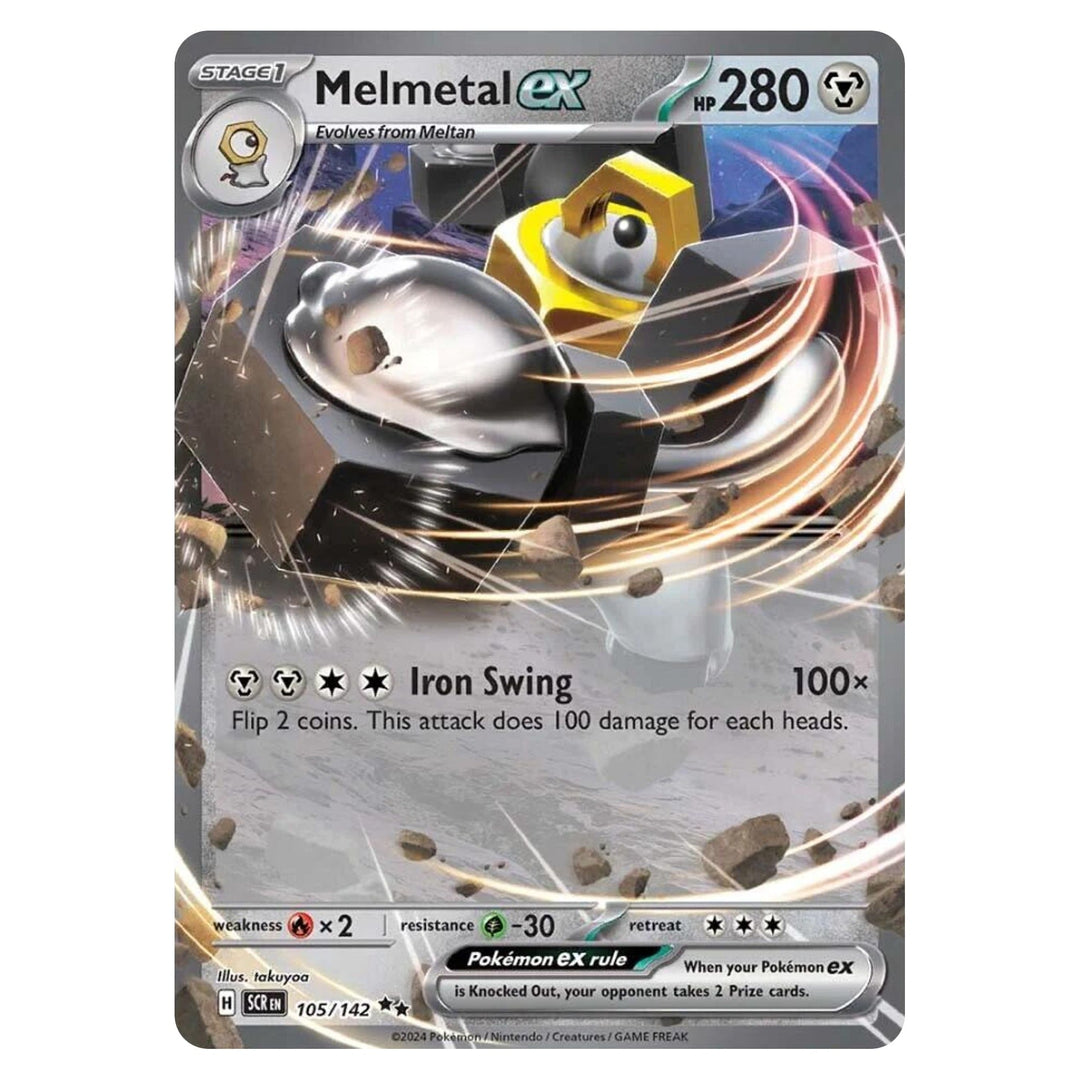 Pokemon - Melmetal ex - 105 - Double Rare - Stellar Crown - Top CollectiblesPokémon SinglePokémon