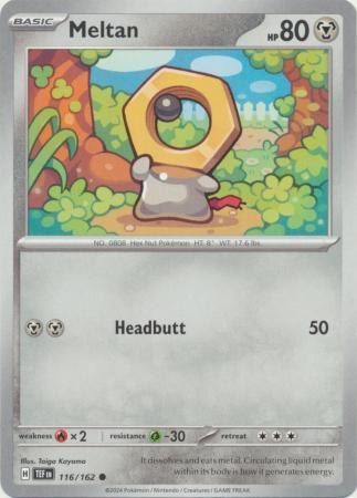 Pokemon - Meltan - 116/162 - Common - Scarlet &amp; Violet: Temporal Forces Singles - Top CollectiblesCollectible CardsPokémon