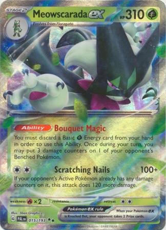 Pokemon - Meowscarada ex - 015/193 - Ultra Rare - Scarlet &amp; Violet: Paldea Evolved Series - Top CollectiblesCollectible CardsPokémon