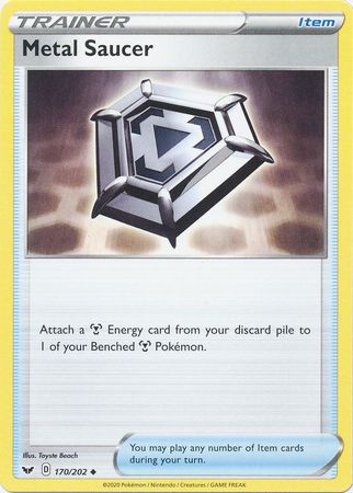 Pokemon - Metal Saucer - 170/202 - Uncommon - Sword &amp; Shield: Base Set Series - Top CollectiblesCollectible CardsPokémon