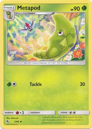 Pokemon - Metapod - 2/68 - Uncommon - Hidden Fates Series - Top CollectiblesCollectible CardsPokémon