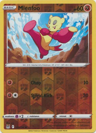 Pokemon - Mienfoo - 103/196 - Common Reverse Holo - Sword &amp; Shield: Lost Origin Series - Top CollectiblesCollectible CardsPokémon