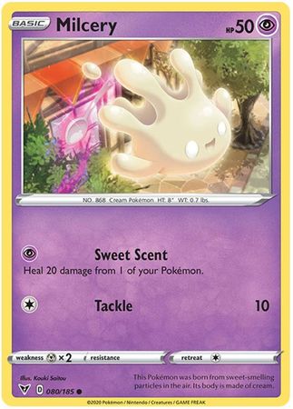 Pokemon - Milcery - 080/185 - Common - Sword & Shield: Vivid Voltage Series - Top CollectiblesCollectible CardsPokémon